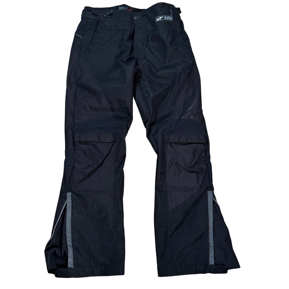 Alpinestars Drystar Mens XXL Black Waterproof Motorcycle Riding Pants Reflective